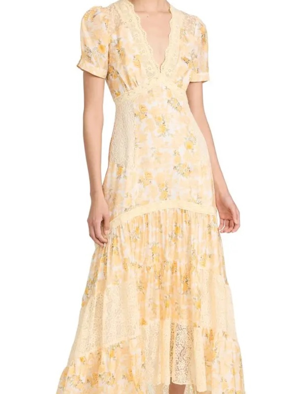 LoveShackFancy Tink Dress in Lemon Daydream floral print sz. 8 - Picture 2 of 13